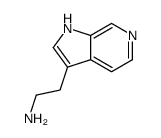 1H-吡咯并[2,3-c]吡啶-3-乙胺结构式