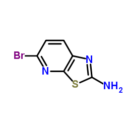 5-溴噻唑并[5,4-b]吡啶-2-胺结构式