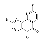 2,9-dibromo-1,10-phenanthroline-5,6-dione Structure