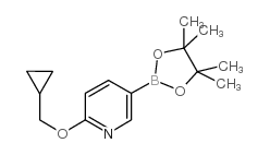 6-(环丙基甲氧基)吡啶-3-硼酸频哪醇酯结构式