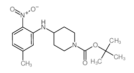 tert-butyl 4-(5-methyl-2-nitroanilino)piperidine-1-carboxylate结构式