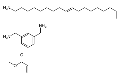 2-丙烯酸甲酯与1,3-苯二甲胺和油基胺的聚合物结构式