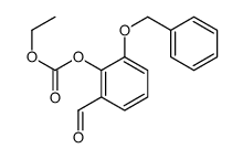 ethyl (2-formyl-6-phenylmethoxyphenyl) carbonate Structure
