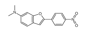 N,N-dimethyl-2-(4-nitrophenyl)-1-benzofuran-6-amine结构式