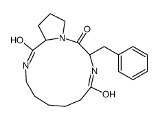 3-benzyl-1,4,11-triazabicyclo[11.3.0]hexadecane-2,5,12-trione结构式