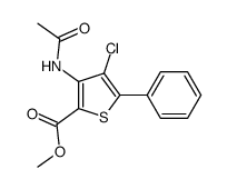 methyl 3-acetamido-4-chloro-5-phenylthiophene-2-carboxylate Structure