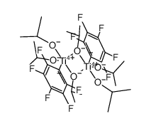 [Ti(isopropoxide)2(μ-isopropoxide)(C6F5)]2结构式