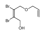 2,3-dibromo-4-prop-2-enoxybut-2-en-1-ol结构式