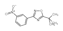 5-叔丁基-3-(3-硝基苯基)-1,2,4-恶二唑结构式