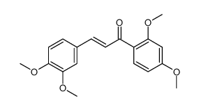 (E)-1-(2,4-dimethoxyphenyl)-3-(3,4-dimethoxyphenyl)prop-2-en-1-one结构式