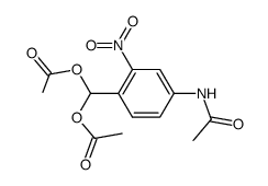4-acetylamino-1-diacetoxymethyl-2-nitro-benzene结构式