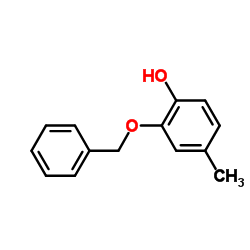 2-苄氧基-4-甲基苯酚结构式