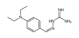 2-[[4-(diethylamino)phenyl]methylideneamino]guanidine Structure