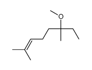 6-methoxy-2,6-dimethyloct-2-ene结构式