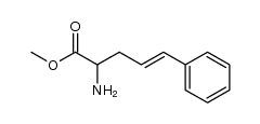 methyl 2-amino-5-phenyl-(RS)-(E)-4-pentenoate Structure