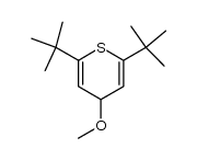 2,6-di-tert-butyl-4-methoxy-4H-thiopyran结构式