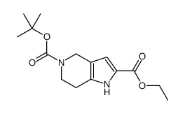 5-O-tert-butyl 2-O-ethyl 1,4,6,7-tetrahydropyrrolo[3,2-c]pyridine-2,5-dicarboxylate Structure