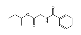 sec-butyl 2-benzamidoacetate Structure