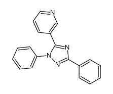3-(2,5-diphenyl-1,2,4-triazol-3-yl)pyridine结构式