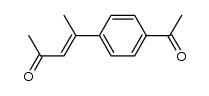 4-(4-acetyl-phenyl)-pent-3ξ-en-2-one Structure