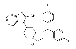 1-[1-[4,4-Bis(4-fluorophenyl)butyl]-1-oxido-4-piperidinyl]-1,3-dihydro-2H-benzimidazol-2-one Structure