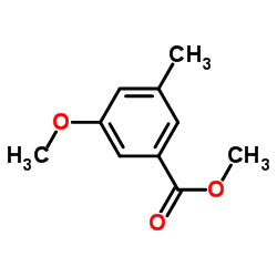 3-甲氧基-5-甲基-苯甲酸甲酯结构式