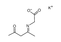 N-acetylacetoneglycine potassium salt结构式