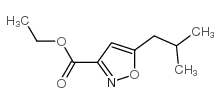 5-(2-甲基丙基)-3-异恶唑甲酸乙酯结构式