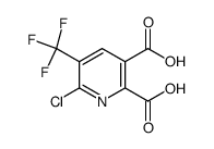 6-chloro-5-trifluoromethyl-pyridine-2,3-dicarboxylic acid Structure