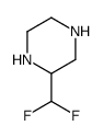 2-(difluoromethyl)piperazine结构式