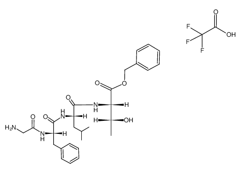 Gly-Phe-Leu-Thr-O-Bzl, TFA Structure