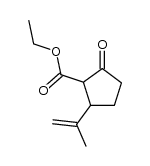 2-(carbethoxy)-3-(propen-2-yl)cyclopentanone结构式