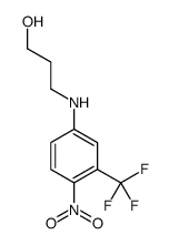 3-[4-nitro-3-(trifluoromethyl)anilino]propan-1-ol Structure