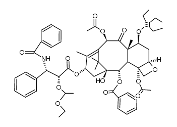 2'-(1-Ethoxyethoxy)-7-triethylsilyltaxol结构式