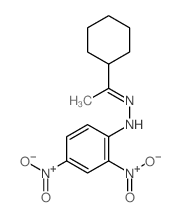 N-(1-cyclohexylethylideneamino)-2,4-dinitro-aniline结构式