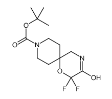 tert-butyl 2,2-difluoro-3-oxo-1-oxa-4,9-diazaspiro[5.5]undecane-9-carboxylate Structure