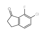 6-CHLORO-7-FLUORO-2,3-DIHYDRO-1H-INDEN-1-ONE structure