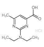 2-Diethylamino-6-methyl-pyrimidine-4-carboxylic acid hydrochloride结构式