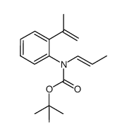tert-butyl prop-1-en-1-yl(2-(prop-1-en-2-yl)phenyl)carbamate Structure