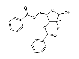((2R,3R,4R)-3-(苯甲酰氧基)-4-氟-5-羟基-4-甲基四氢呋喃-2-基)苯甲酸甲酯结构式