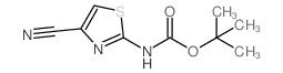 N-Boc-2-氨基-4-氰基噻唑结构式