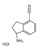 (1S)-1-amino-2,3-dihydro-1H-indene-4-carbonitrile,hydrochloride Structure