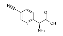 (S)-2-amino-2-(5-cyanopyridin-2-yl)acetic acid Structure