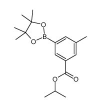 ISOPROPYL 3-METHYL-5-(4,4,5,5-TETRAMETHYL-1,3,2-DIOXABOROLAN-2-YL)BENZOATE Structure