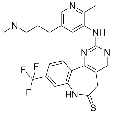 2-[[5-[3-(二甲基氨基)丙基]-2-甲基-3-吡啶基]氨基]-5,7-二氢-9-(三氟甲基)- 6H-嘧啶并[5,4-D][1]苯并氮杂卓-6-硫酮图片