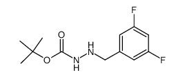 1-(3,5-difluorobenzyl)-2-(tert-butoxycarbonyl)hydrazine Structure