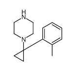 1-[1-(2-甲基苯基)环丙基]哌嗪结构式