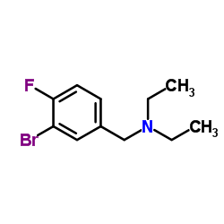 [(3-Bromo-4-fluorophenyl)methyl]diethyamine Structure