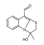 1-hydroxy-1-methyl-2H-[1,3]thiazolo[3,2-a]indole-4-carbaldehyde Structure