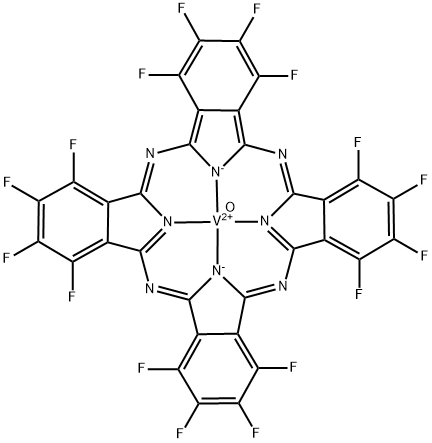 1,2,3,4,8,9,10,11,15,16,17,18,22,23,24,25-Hexadecafluorophthalocyanine vanadium(Ⅳ) Structure